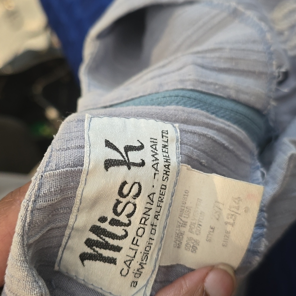 Miss K Authentic Vintage Embroidered and Lace Trim Top - Picture 3 of 7